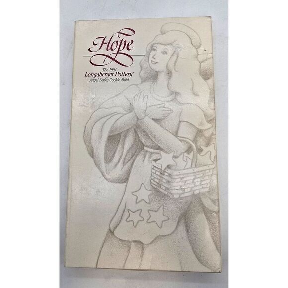 1994 Longaberger Pottery Hope Angel Series Cookie Mold Christmas Collectible - Picture 1 of 5